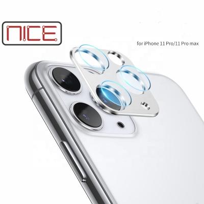 China Slim 2 In 1 Aluminum Alloy Tempered Glass For Camera Lens Protector iPhone 11 Pro for sale