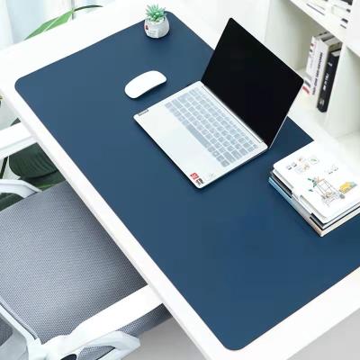 China Interesting Leather Waterproof Easy Clean Desk Pad Eco-friendly Smooth Mouse Movement for Office and Home for sale