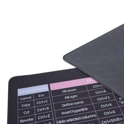 China Xxl Comfortable Hot Selling Rubber Roll Material PU Keyboard Waterproof Leather Mouse Pad for sale