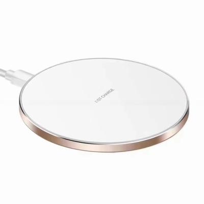 China Aluminum Alloy Fast Wireless Charging Pad 15W Mobile Phone Smart Charger with PD Function CE FCC ROSH Certified for sale