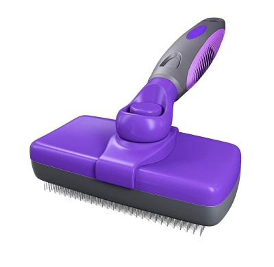 China Eco-Friendly Pet Grooming Products Self Cleaning Slicker Brush for Easy and Sustainable Grooming for sale