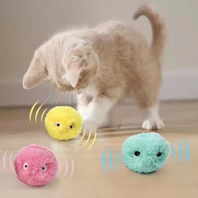 China Pet Playing Ball Cat Toy Ball Smart Cat Interactive Toys Catnip Catnip Ball Pet Accessories Pet Supplies With Sound for sale