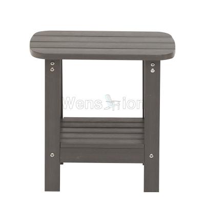 China Popular modern plastic coffee table UV resistant modern plastic patio garden stool bathroom small corner table for sale