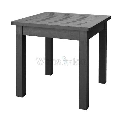 China Factory Price UV Resistant Hot Sale Garden Outdoor Plastic Wooden Table and Chairs HIPS Side Table for sale