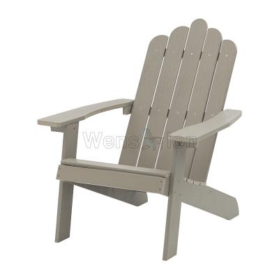 China 2022 Hot Selling Plastic Wooden Wood Garden UV Resistant Transitional Fixed Adirondack Chairs For Beach for sale