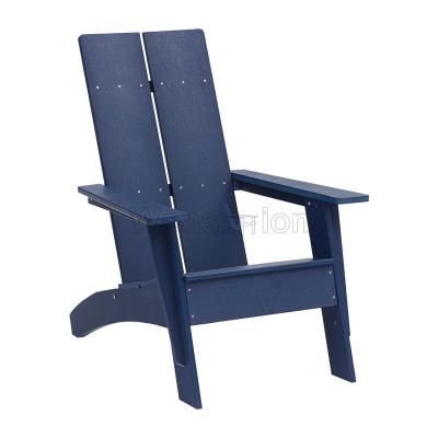 China UV Resistant Suppliers Poly Lumber Garden Seats Fire Pit Blue Plastic Wood Adirondack Chairs for sale