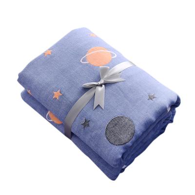 China Newborn Baby Towel Anti-pull Cartoon Gauze Bath Towel Cotton Blanket Newborn Quilt Large Absorbent Baby Towel Newborn Quilt for sale