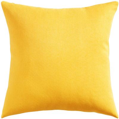 China Folded Drop Shipping Cotton And Solid Color Pillow Case Cushion Linen Cover for sale