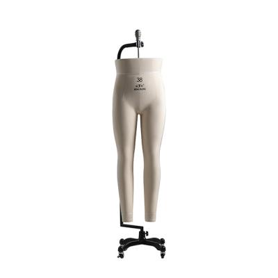 China Other Fashion FiberglassTailoring Dummy For Dressmaker Lower Half Body Male Leg Hanging Sewing Dummy With Wheels for sale