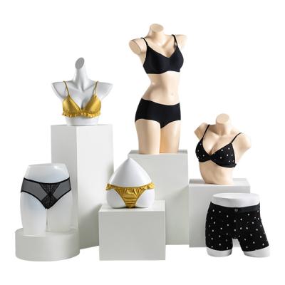 China Custom Design Female Bust Dummy Female Underwear Mannequin PP Lingerie Wearing Mannequin for sale