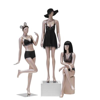 China Other Gathering Underwear Mannequin Props Female Full Body Bra Underwear Window Display Bust Bra Mannequin Stand for sale