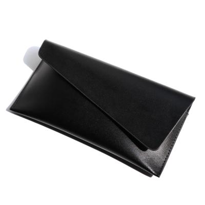 China Luxury Good Quality Eye Glasses Cases Eyewear Custom Black Soft Leather Case Glasses Case Oversized Sunglasses Package for sale