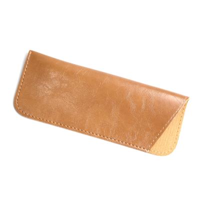 China Soft Slip In Style Leather Case For Glass PU Eyewear Case RTS Sunglasses Case High Quality Cheap Package Of Glass Frames for sale