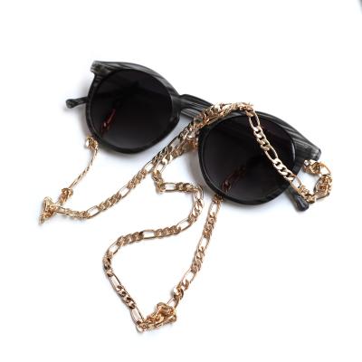 China Large Support Oversized Glasses Neck Chains Sunglasses Gold Color Chains Metal Sunglass Chains Oversized Frame Decoration Monocle Loose Proof for sale