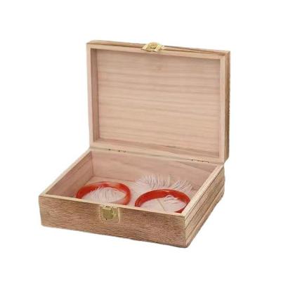 China Factory wholesale environmental friendly custom paulownia wood packaging box for sale