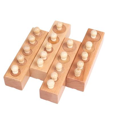 China Montessori Materials Cylinders Wooden Ladder Blocks Toy Montessori Education Educational Wooden Toy YD-053 for sale