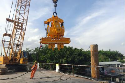 China Gepersonaliseerd model Pile Driving Hammer Vibration Hammer Hang On Crane Elektrisch Vibro Hammer Te koop