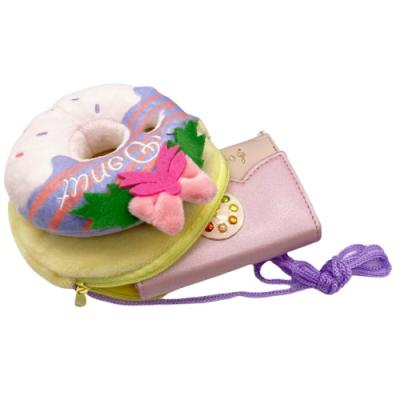 China Newest High Quality Washable Design Custom Design Plush Toy Donut Shape Messenger Bag Shoulder Bag for sale