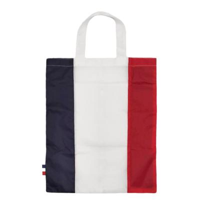 China Custom Opposite Reusable Polyester Shopping Bag Colors Eco Friendly Eco Foldable Tote Bag for sale