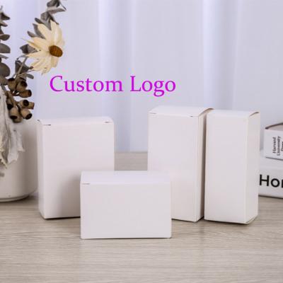 China Factory Price Cosmetic Customized Product Packaging Small White Box Packaging Simple White Paper Box White Cardboard Cosmetic Box for sale