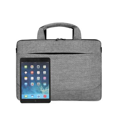 China Custom Logo Gray Waterproof Vintage Berifcase Sling Nylon Laptop Bag On Stock for sale