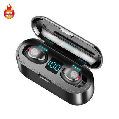 China Bass Low Price F9 Tws Super Magnetic Gamer Mobile Phone MI Waterproof Earphone With Power Bank PK S6 S8 for sale