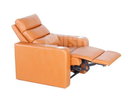 China Stylish Foam Home Theater Sofa Seating , Media Room Reclining Sofa With Rocking Headrest for sale