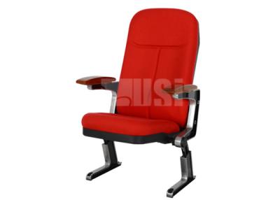 China Fabric / PU / Leather Church Auditorium Chairs Imported Hardwood Armrest for sale