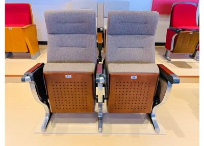 China Ergonomic 120mm Lecture Theatre Seating With Wooden Outback for sale