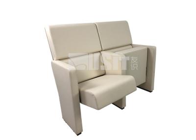 China Auto Return Spring Padded Church Chairs With Alu Alloy Leg for sale