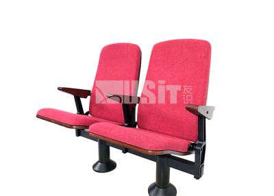 China Fabric Chaise Cinema Audience Chair With Single Steel Leg for sale