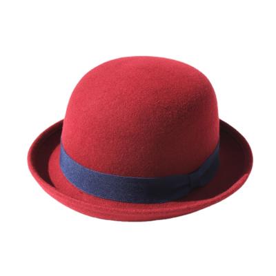 China Nice Picture Unisex Woolen Dicer Brim Roll Up Fashionable Formal Hats for sale