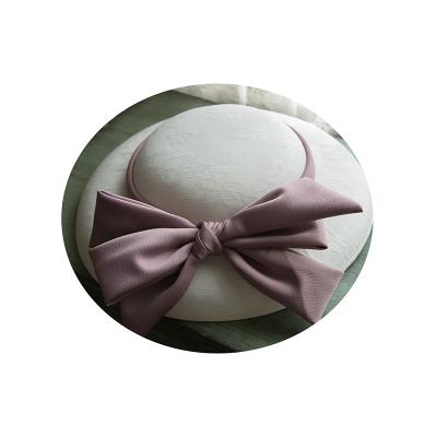 China Grace Fotty Hats Grace Celebrity New 2020 Grace Rose Compromise Wedding Dress Bow Beach Female Hat French Elegant Small Bow Hat for sale