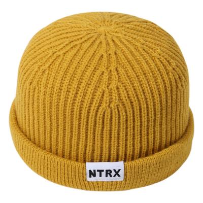 China 2021 New Style Owner's Young Dynamic Framework COMMON Beanie Hat Knit Hat Outdoor Warm Winter Hats With Buckles for sale