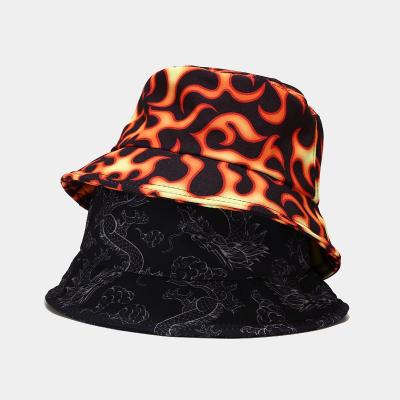 China Japan And Korean Style New Amazon Patterns Colorful Print Pattern Fisherman Hats Fashion Street Style Sun Protection Bucket Hat for sale