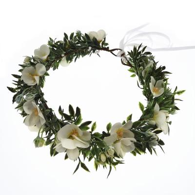 China Forest Series Bridal Flower Accessories Forest Fairy Wreath Headdress Photography handmade accessories European and American style travel vacation headband for sale