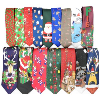 China Polyester Neck Tie Fashion Hot Sale Casual Wholesale Custom Design Paisley Style Christmas Ties For Men for sale