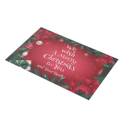 China PVC Teslin Christmas Place Mat Hotel Place Mat Printed Advertising Place Mat Coasters for sale