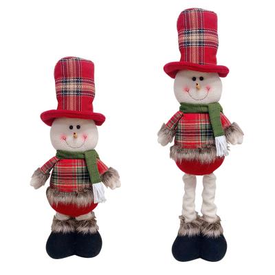 China Pile and Yarn Christmas Party Decoration Santa Claus Snowman Expansion Doll Christmas Gift Items for sale