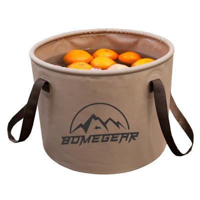 China Multifunctional Portable Round Folding Bucket Wash Basin for Car Camping Increasing Travel for sale