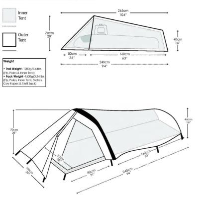 China Super Durable 5000MM Waterproof PU Coated Waterproof Survival Tent For Camping Businesses for sale