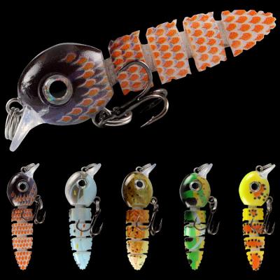 China Outdoor Activities Fishing Multi-Joined 3.9 5.5 Cm G Multi-Segment Flyers Shape Lure With Good Swimming Action Freshwater Fishing Lure for sale