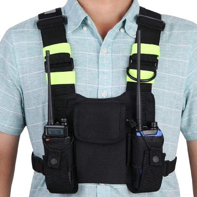 China Lightweight Cheat Two Way Radio Harness Holster Light Green Vest For Survival Hiking Work Cycling for sale