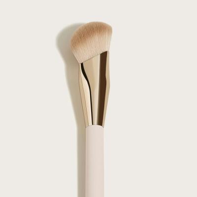 China Angular Blush Rare High End Wooden Handle Makeup Brush Liquid Touch Single Beauty Foundation Brush for sale