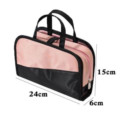 China Fashion 2 in 1 Portable Hanging Cosmetic Bag Travel Makeup Bag for sale