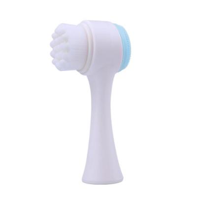 China Skin Tightening Detergent Brush Massage Silicone Manual Easy Wash Facial Cleansing Brush for sale