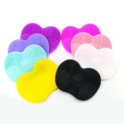 China For Home Use Scrubber Board Silicone Remover Pad Makeup Colorful Wash Brush Cleaning Brush Cleaning Mat Tool for sale