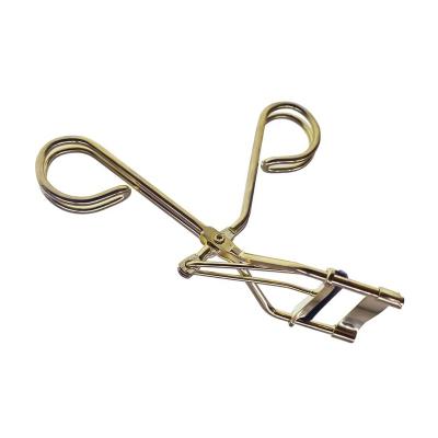 China Create Natural Curling Eyelash Golden Eyelash Curler Makeup Tools Eyelash Curler for sale