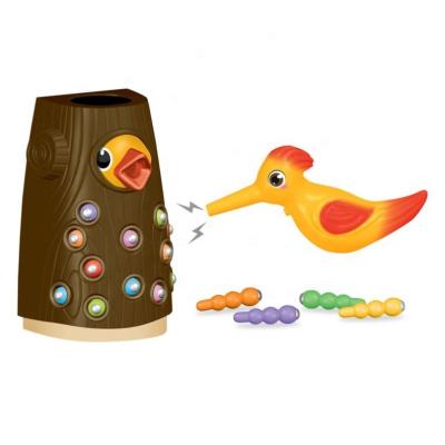 China Hot Selling Early Education Amazon Woodpecker Early Educational Learning Feeding Games Wooden Toys For Children for sale