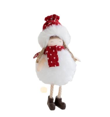 China Santa Claus Snowman Angel Hanging Girl Plush Christmas Tree Decoration XBL4556 for sale